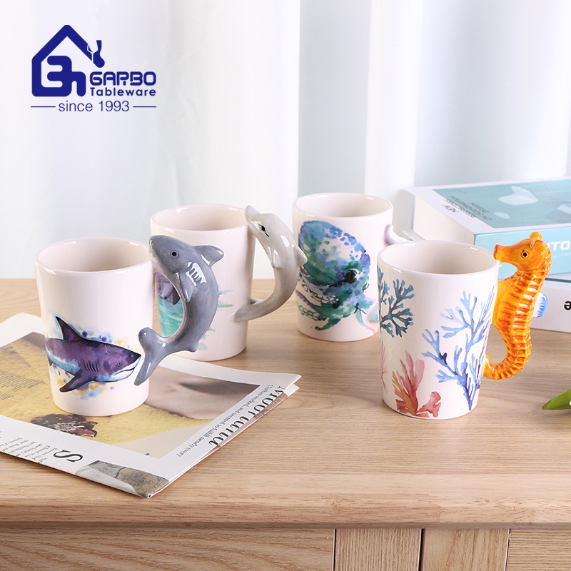Garbo China Suppliers Customized Ceramic Mug with Decal Designs 3D Hand Made Ceramic Mug – Ceramic Mug and Porcelain Dinnerware price