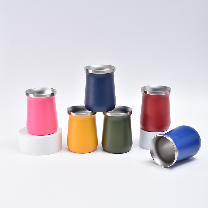 New Style Stainless Steel Vacuum Tumbler 12oz Tea Cups Water Bottle Travel Vintage Coffee Custom Mug with Straw Brush – Cup and Mug price