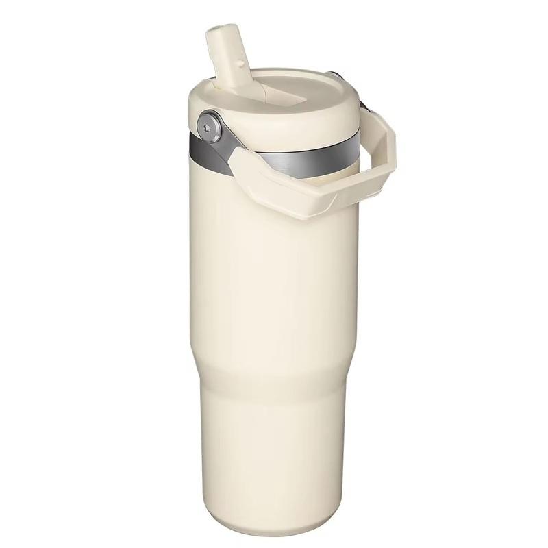 40 Oz Stainless Steel Tumbler with Handle Flip Straw Leak-Resistant Vacuum Insulated Travel Mug Recycled 18/8 Material – Custom Promotional Tumbler and Bulk Sublimation Tumbler price
