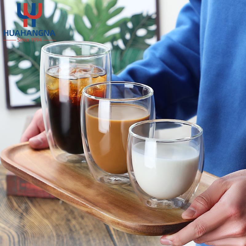 Borosilicate Coffee High Temperature Resistant Double Wall Glass Tea Cup – Glassware and Glass Cups price