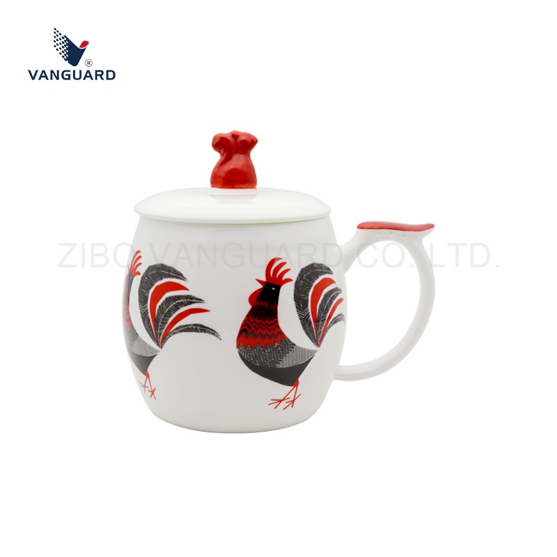 Chinese Style Porcelain Tea Cup White Promotion Coffee Cup with Lid – Promotion Coffee Cup and Porcelain Tea Cup price