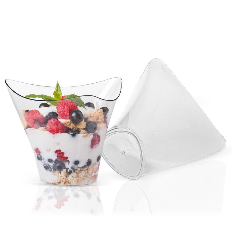 Dessert Shot Cups Mini Cubes Clear Tasting Hard Plastic Glass Cups for Dessert – Dessert Shot Cups and Hard Plastic Glass price