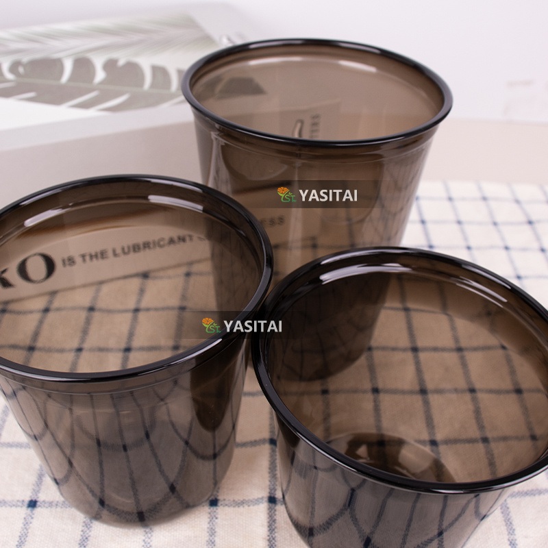 Factory Custom Logo 12 16oz Pet Coffee Cup Cold Drink Bubble Boba Tea Disposable U Shape Plastic Cups with Lid – Plastic Cups for Juice and Plastic Cups for Beer price