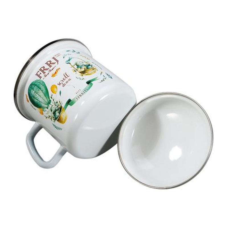 High Quality Flower Coating Flower Cover Enamel Mug – Enamel and Esmalte price