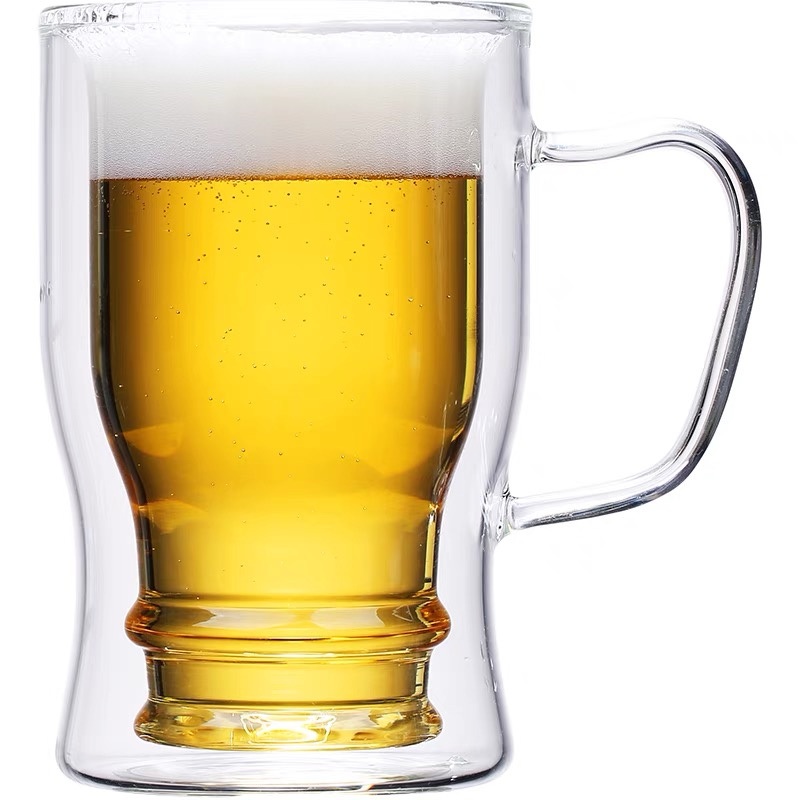 Large Lead-Free Glass Beer Mug/Cup with Handle Glass Beer Bottle for Party/Bar – Glass Cup and Glass Beer Mug price