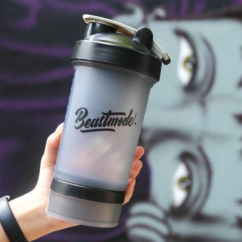 Portable Fitness Protein Three Layers Powder Box Water Shaker Bottle – Shaker Bottle and Protein Shaker Bottle price