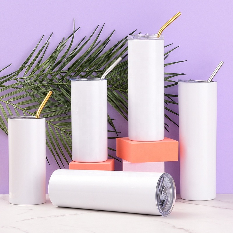 Sublimation Low MOQ Metal Tea Travel Egg Shape High Quality Steel Thermo Mug with Straw – Straight Cup and Sublimation Bottle price