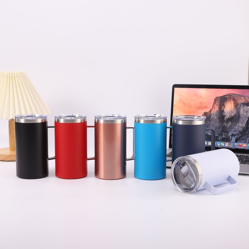 Wholesale 24oz 16oz Coffee Travel Mug Regular Car Tumbler Vacuum Insulated Double Wall Stainless Steel Powder Coated Tumblers – Cup and Mug price