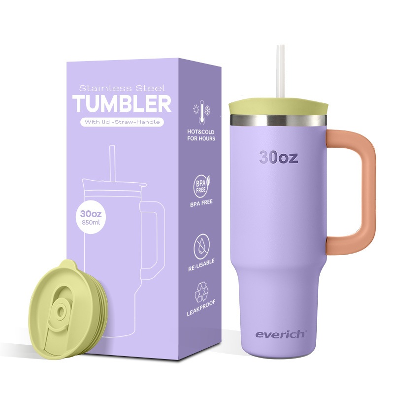 40oz Double Wall 304 Stainless Steel Vacuum Insulated Tumbler with Handle and Straw – Tumbler and Tumbler with Straw price