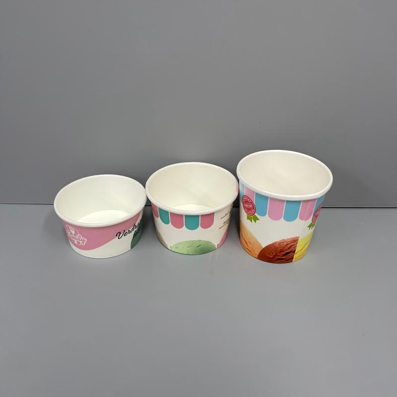 4oz 5oz 8oz 12oz 16oz Disposable Custom Logo Ice Cream Paper Cup with Lid – Paper Ice Cream Cup and Ice Cream Packaging price