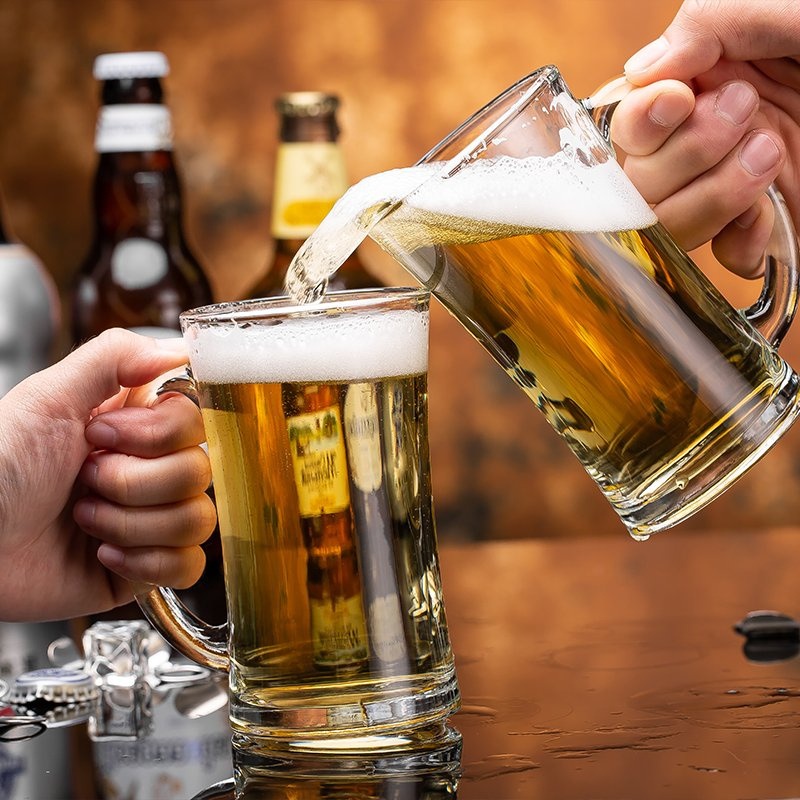 730ml Clear Acrylic Beer Glass Mug Thickened Large Draft Beer Glass Mug – Borosilicate Beer Cup and Glass Cup price