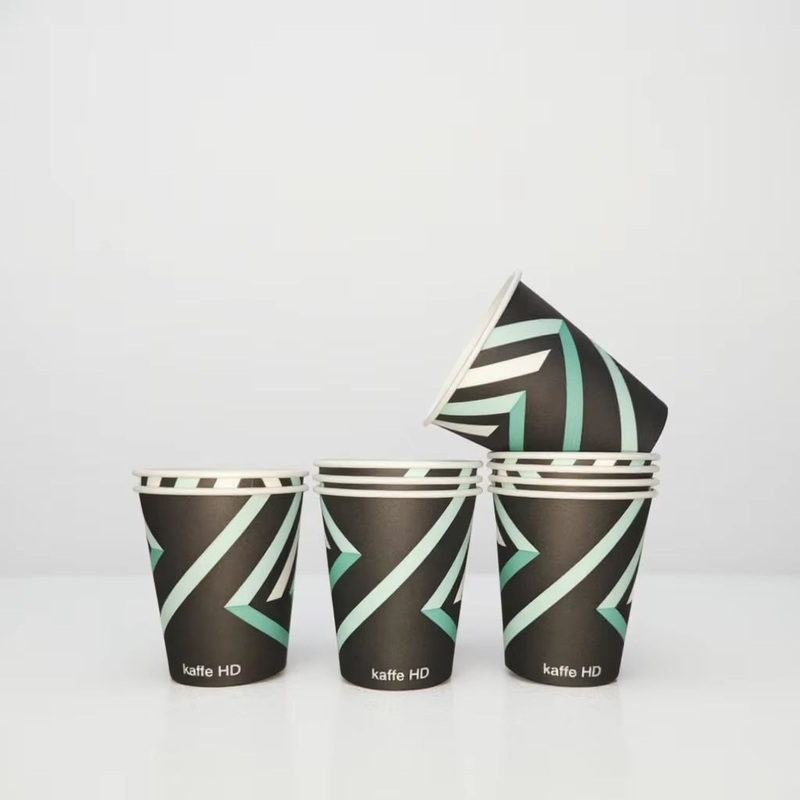 8oz Cheap Disposable Single Wall Hot Coffee Paper Cups with Lids for Coffee Shop Supplies – Coffee Mug and 8oz Paper Cup price