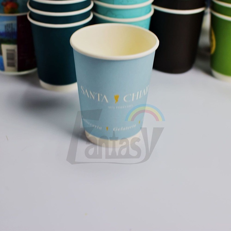 Custom Logo Personalised Soda Tea Coffee Milk Beverage Double Wall Paper Cup – Coffee Paper Cup and Personalised Paper Cup price