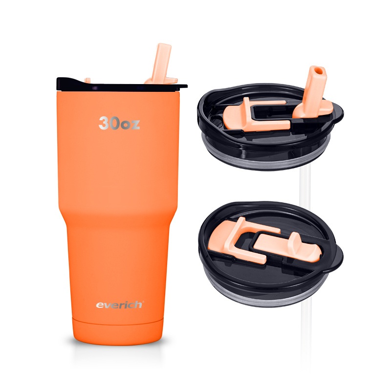 Everich 30oz Vacuum Insulated Stainless Steel Beer Mug with Double Drink Lid – Double Wall Stainless Steel and Stainless Steel Mug price