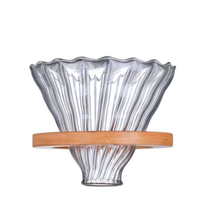 High Borosilicate Glass Wooden Hand Cloud Pot Filter Cup Filter Sharing Pot Household Coffee Server Set Glass Range Coffee Server, 600ml – Coffee Server and Glass Coffee Server price