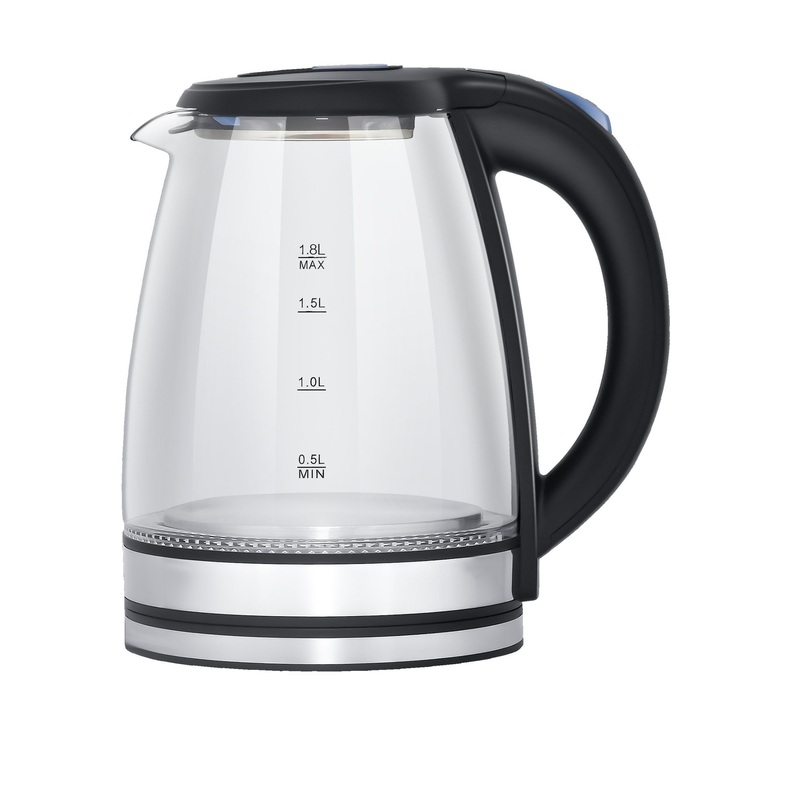 New 1.8L Glass Electric Kettle Litter Stainless Steel Electric Kettles Cordless Glass Water Kettle Tea – High Borosilicate Glass Kettle and Food Grade Stainless Steel price