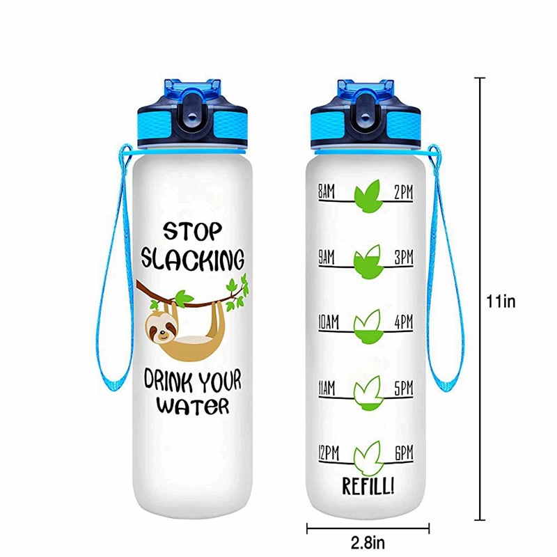 New Amazon Gradient Color 1000ml Large-Capacity Outdoor Sports Plastic Cup Tritan Material Space Flask Water Bottle – Flask and Cup price