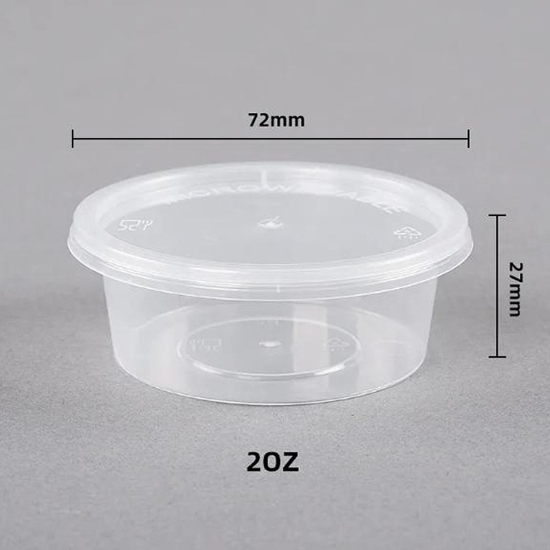 Wholesale High Quality 60 Capacity 4.76g 2oz Disposable Plastic Split Sauce Cup – Disposable Plastic Sauce Cup and Split Sauce Cup price