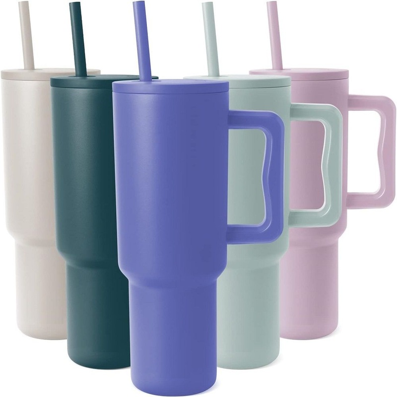 30oz 40oz New Arrival Vacuum Insulated Mug with Handle and Straw Lid Stainless Steel Travel Tumbler with Customized Logo – Water Bottle and Thermos price
