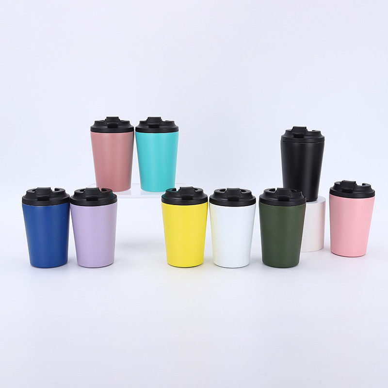 380ml Double Wall Powder Coating Insulated Coffee Mugs Cup Vacuum Flask Thermo Stainless Steel Tumbler Multiple Colors Leakproof Water Bottle with Lid – Water Bottle and Stainless Steel Water Bottle price