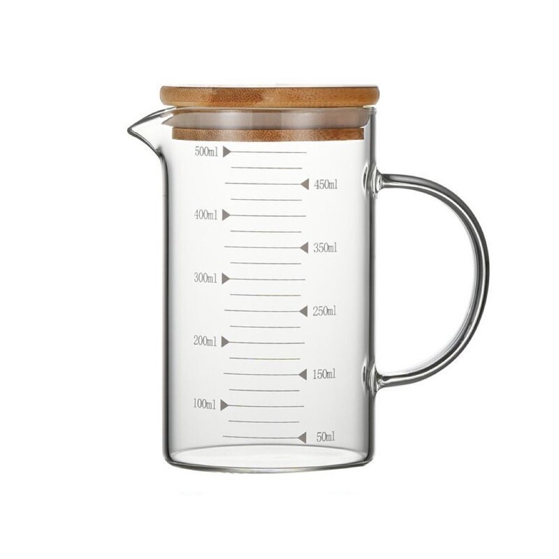 500ml Clear Glass Measuring Cup with Handle High Borosilicate Glass Mugs with Scale Kitchen Baking Measuring Cup – Measuring Glass Cups and 1 Cup Measuring Glass price