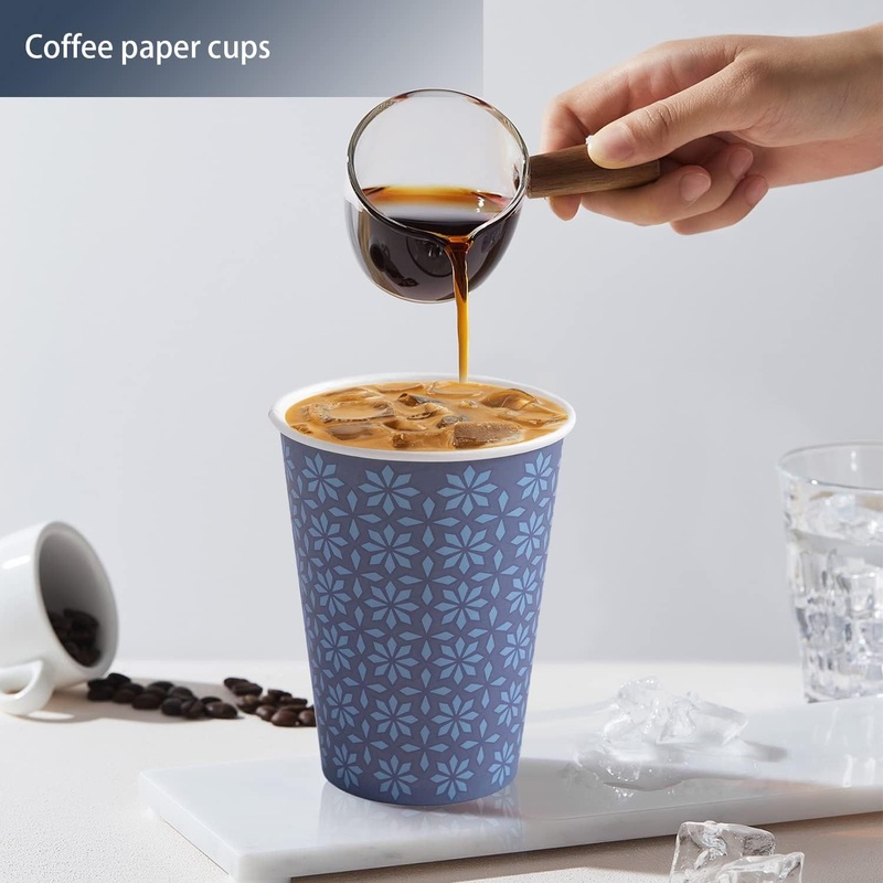 8oz 12oz 16oz Customized Design Paper Cups Disposable Printed Paper Single /Double Wall Ripple Coffee Cups – Coffee Paper Cup and Customized Paper Cup price
