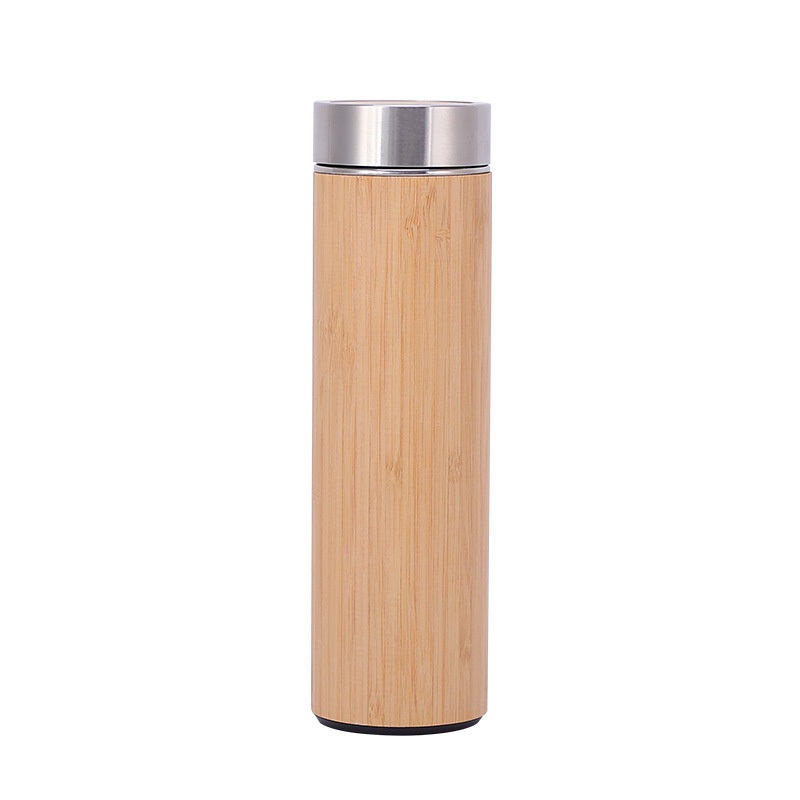 Eco-Friendly Bamboo Shell Stainless Steel Tea Cup Thermos Vacuum Flask – Insulation Cup and Water Bottle price
