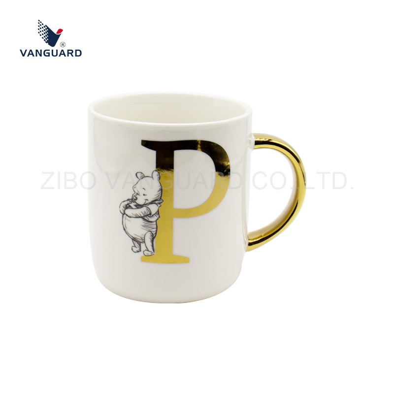 Promotional Ceramic Mug 14oz Coffee Mug Cartoon Electroplated Mug with Gold-Plate Handle – Electroplated Mug and Ceramic Coffee Mug price