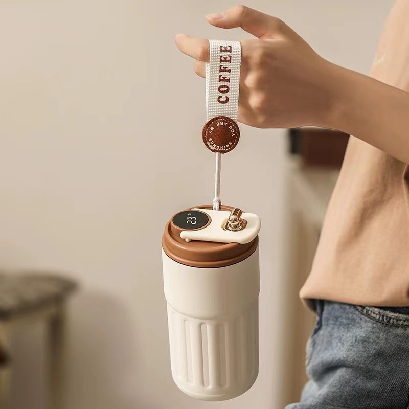 Smart LED Temperature Display 316 Ss Double Wall Custom Logo Tumbler Thermal Coffee Mug Steel White Box Water Bottle Customized Logo – Water Bottle and Stainless Water Bottle price