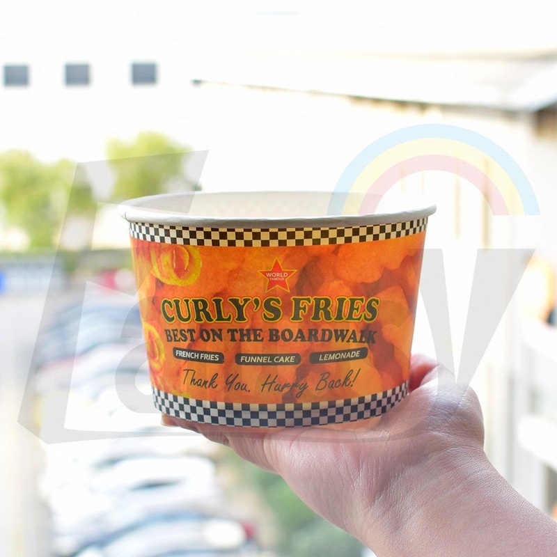 Takeout Colorful Containers Food Comtainer Disposable Paper Cup with Lid Cover Soup – Soup Paper Cup and Soup Cup price