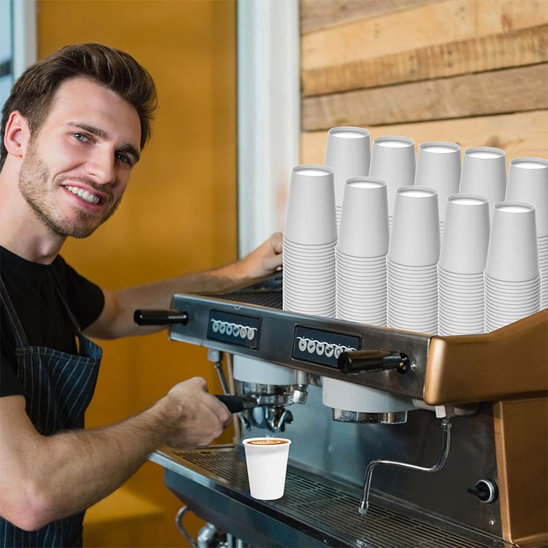 Water Based Coating Single Wall Custom Printed Biodegradable Disposable Paper Coffee Beverage Cup – Disposable Paper Cup and coffee Cup Paper price