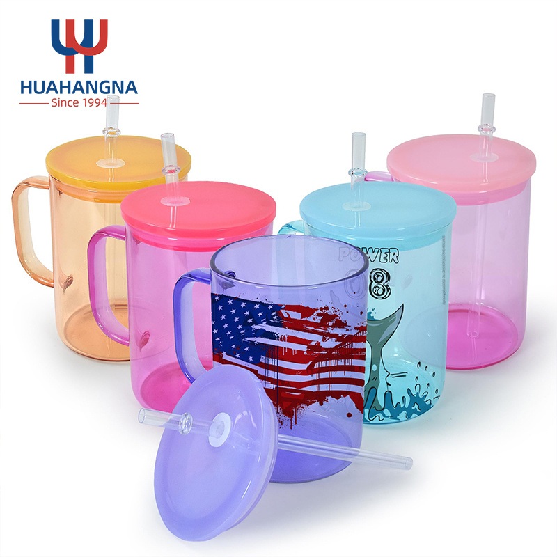 Wholesale Colored Jelly Clear 17oz Glass Mug Blank Sublimation Glass Coffee Mugs – Soda Glass and Glass Beer price