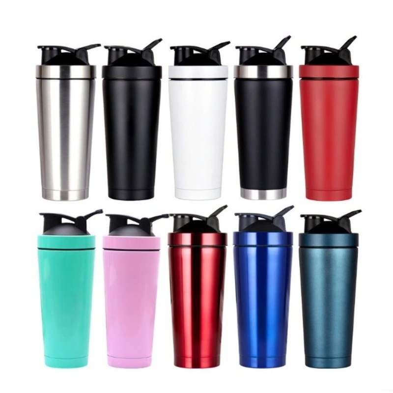 2022 17oz 25ozcustom Logo Keep Hot & Cold Double Walled Vacuum Protein Mixes Shaker Cup – Stainless Steel Shaker Bottle and Shaker Cup price