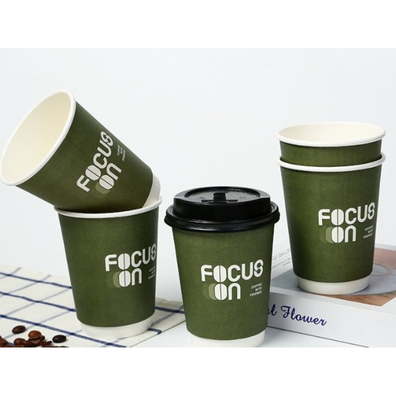 4 8 12 16 20 Oz Custom Wholesale Disposable Single Double Ripple Wall Mug Paper Cup Beverage Bubble Boba Milk Tea Coffee Cups for Hot and Cold Drinks with Lids – Disposable Paper Cup and Coffee Cup price