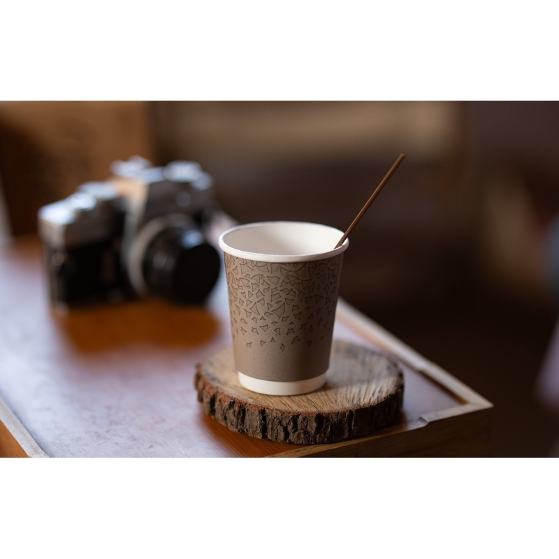 8oz 12oz 16oz Customized Design Coffee Cups Double Wall Paper Cup with Lid – Cup and Cups price