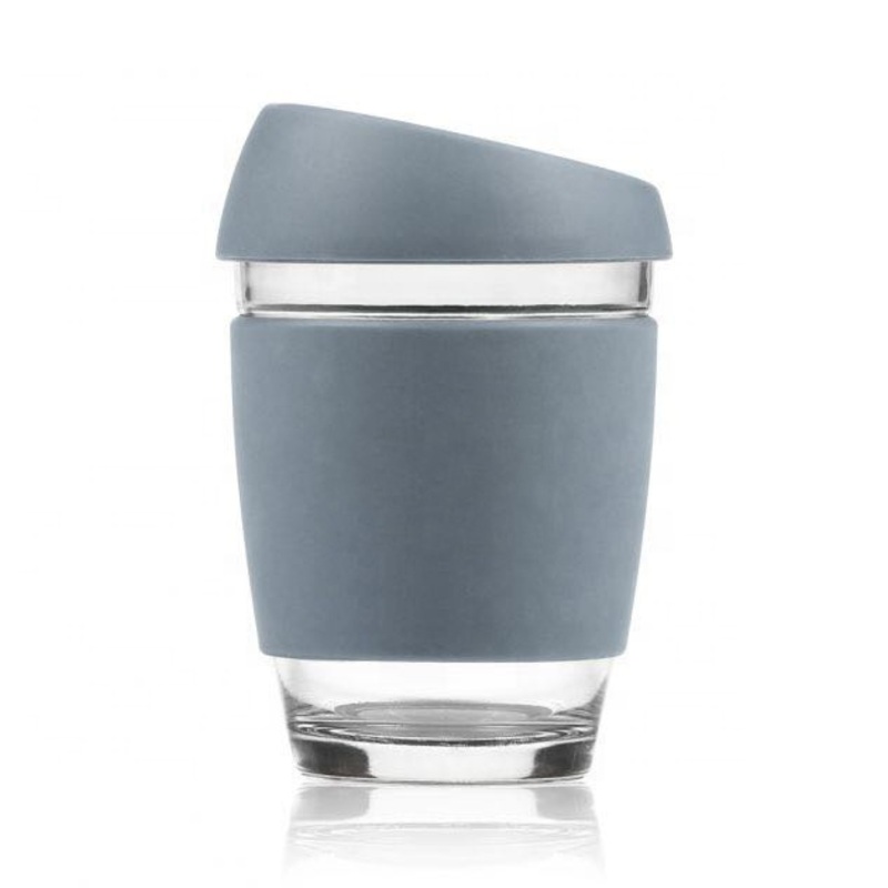 BPA-Free Silicone Lid 8/12/16oz Borosilicate Glass Reusable Coffee Travel Cups – Coffee Cup and Reusbale Cup price