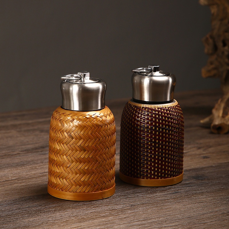Creative Hand Woven Bamboo Stainless Steel Mini Insulated Water Cup/Vucum Thermo – Vucum Thermo and Creative Hand Woven Bamboo price
