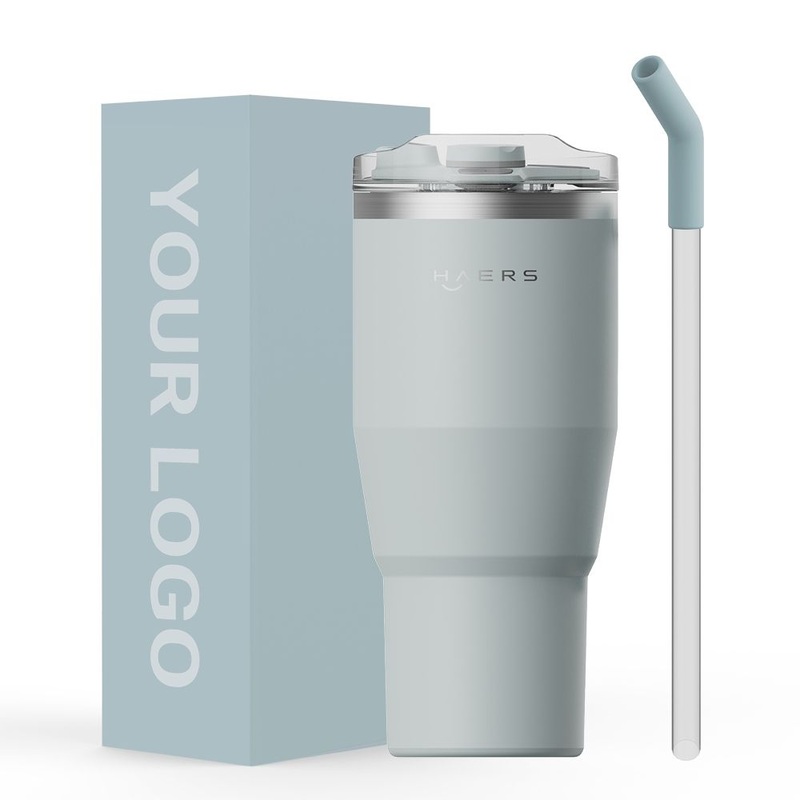 Haers Stainless Steel Double Wall Vacuum Insulated Coffee Travel Mug with Straw 32oz – Insulated Travel Mug and Stainless Steel Mug price
