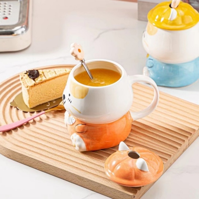 OEM Heat Transfer White Ceramic Cappuccino Mugs Customizable Coffee Cup with Handle – Ceramic Mug and Mugs Ceramic price