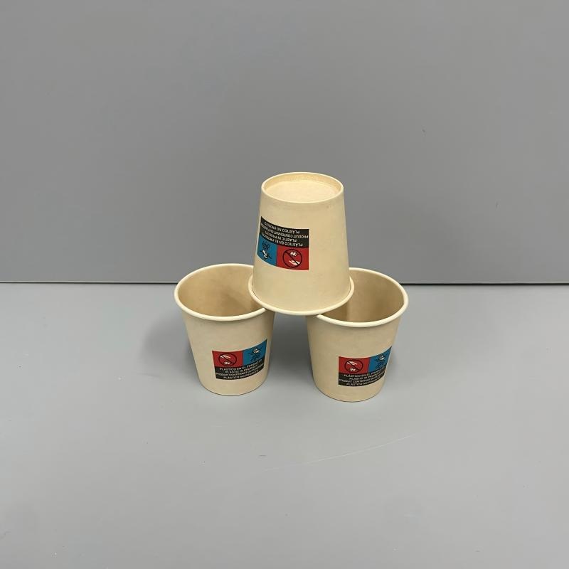 Paper Cups with Lids High Temperature Resistance Kraft Paper Cup for Hot Drinks – Disposable Coffee Cups and Food Grade Kraft Paper Cups price