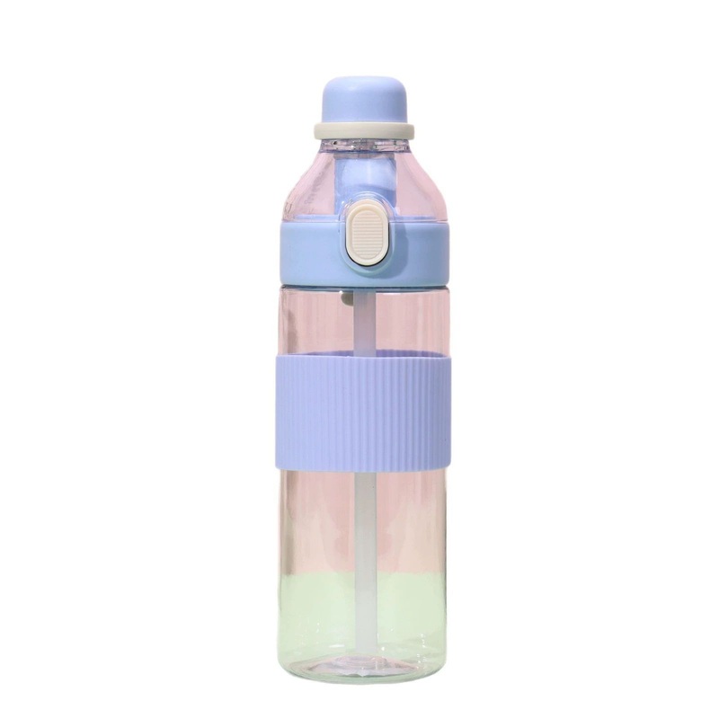Plastic Anti-Slip Sport Bottle Water Drink Travel Mug with Straw Lightweight – Plastic Cup and Cup price