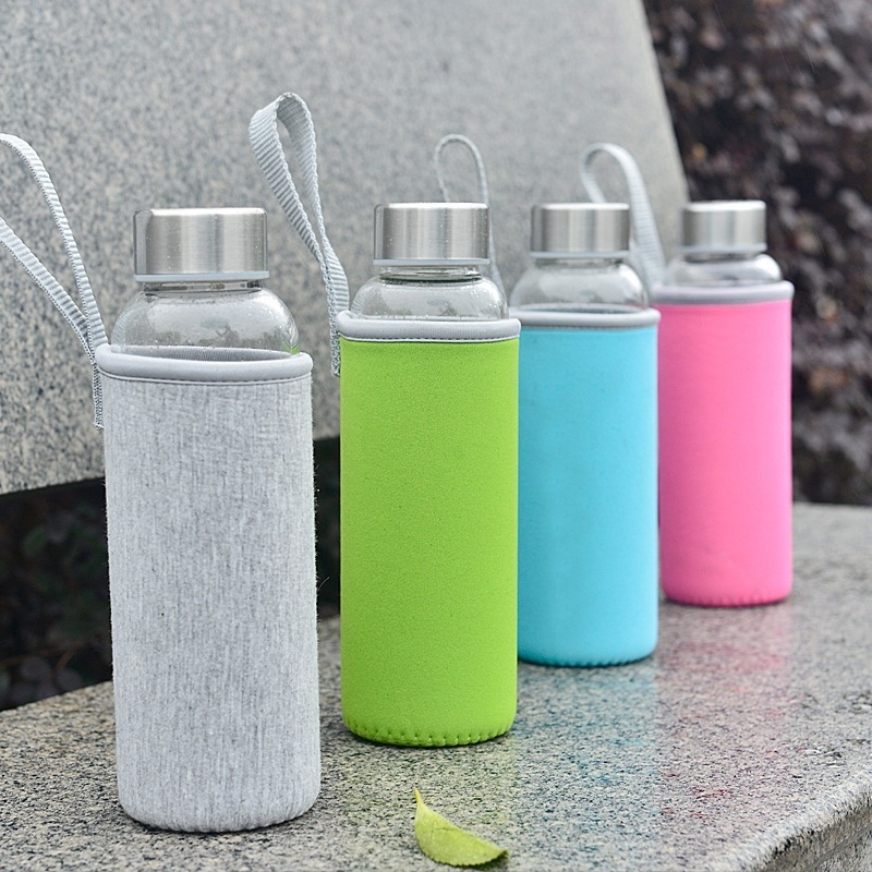 500ml 1000ml Factory Wholesale Sublimation Glass Water Bottle Custom Clear Frosted Clear Glass Tumbler with Bamboo Lid Cups – Glass Water Bottles and Glass Water Bottles 16 Oz price