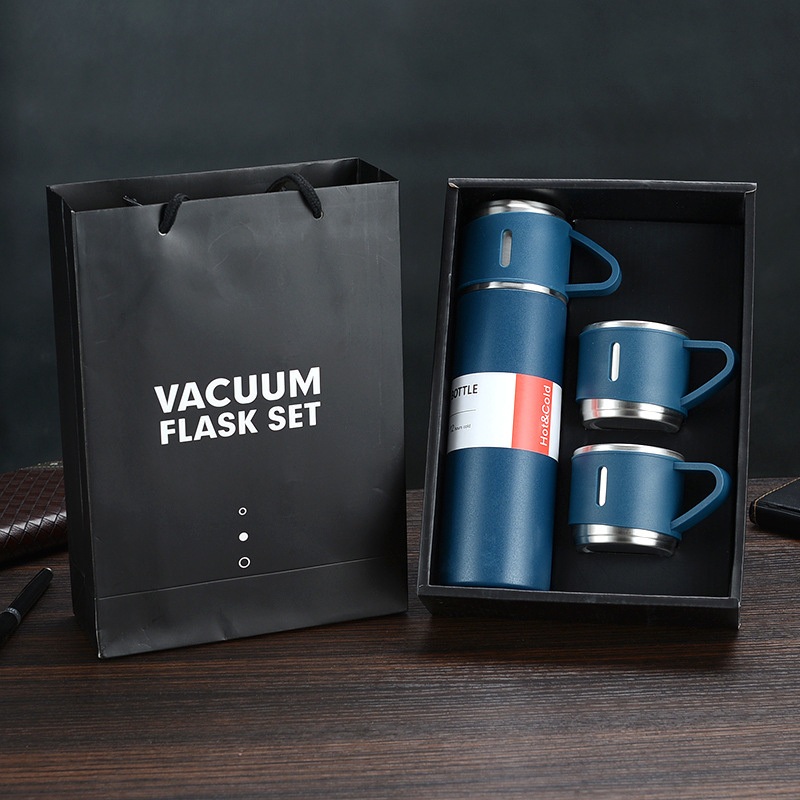 500ml Stainless Steel Thermos Leak Proof BPA-Free Double Wall Water Bottle Tea Cup Gift Set Vacuum Flask with Drinking Cup – Vacuum Flask and Thermos Flask price