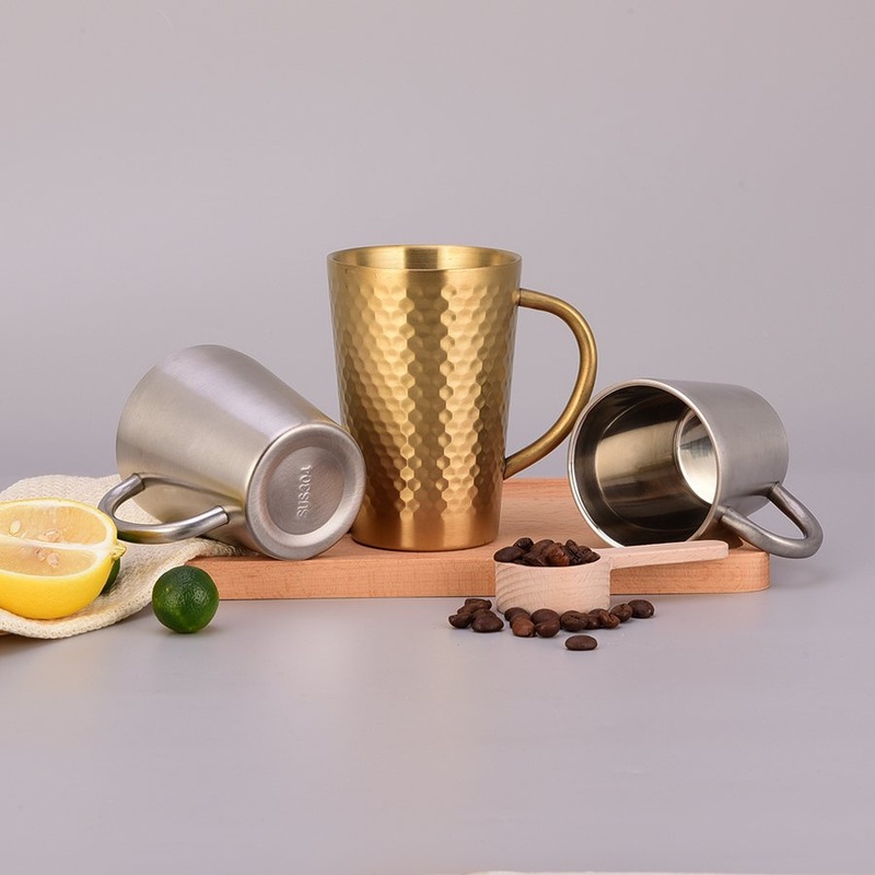 Customize Double Walled Stainless Steel Teacup Metal Shot Glass Coffee Mug Korean Style Drink Metal Cups for Home Camping Picnic – Drink Metal Cups and Korean Style Cups price