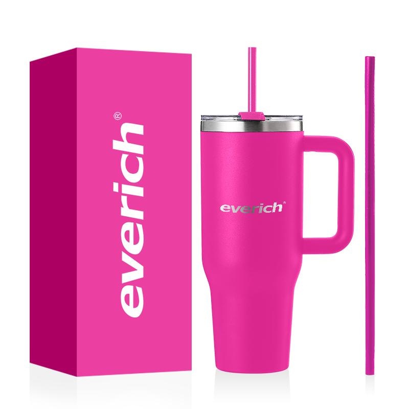 Double Wall Vacuum Stainless Steel 40oz Mug Tumbler with Handle Straw Vacuum Tumbler with Straw Insulated Travel Mug – Tumbler and Tumbler with Straw price