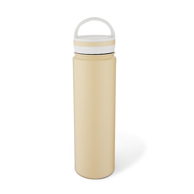 Everich Narrow/Wide Mouth Water Bottle with Wheat Colored Lid in Water Proof and Easy to Drink 18/8 Stainless Steel – Different Color and Durable Body price