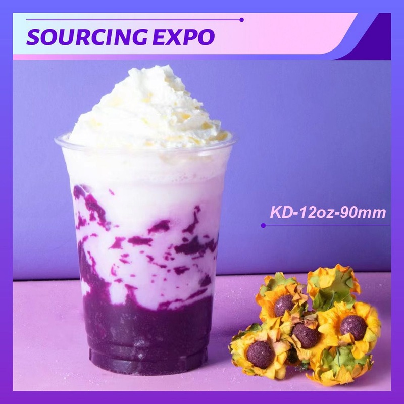 Factory Price New Release 12oz Logo Printed BPA Free Crystal Juice Cold Milk Coffee Plastic Pet Cup – Plastic Cup and Beverage Cup price