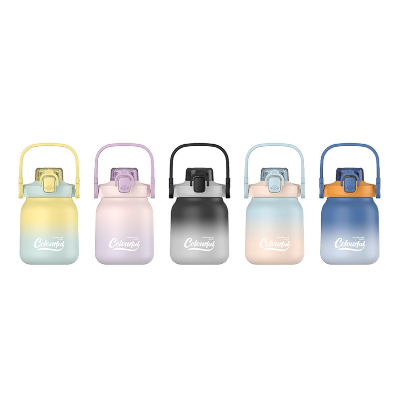 Gradient Colored Big Belly One Cover Dual Use Portable Carrying Strap Insulation Cup – Vacuum Flask and Vacuum Cup price