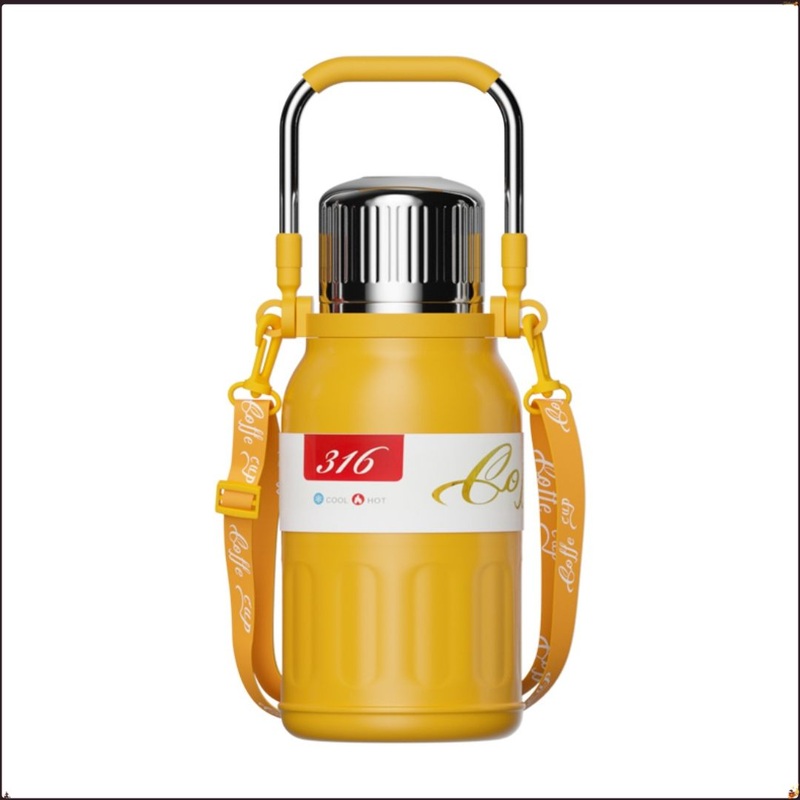 Portable Travel Large-Capacity Yellow Insulated Water Bottle – Stainless Steel Insulated Bottle and Bottle price