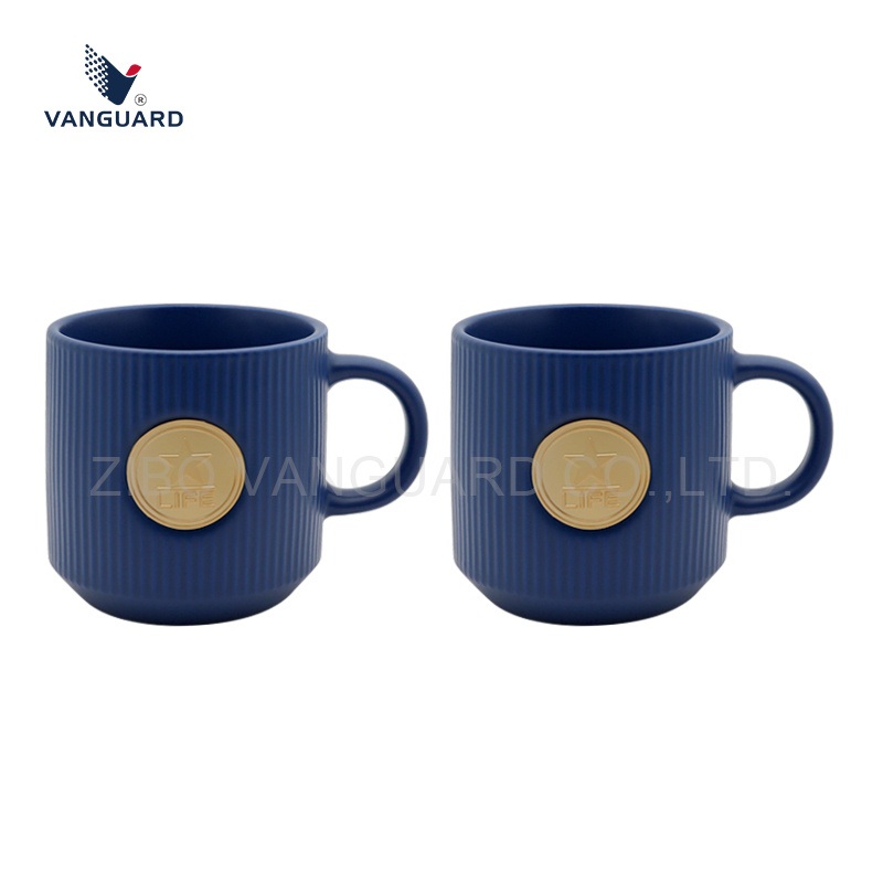 Unique Ceramic Gift Cup Custom Coffee Cup 3D Embossed Water Cup with Copper Plate – Embossed Water Cup and Custom Coffee Cup price